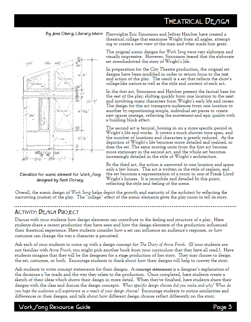 Page 3 of the Work Song Resource Guide
